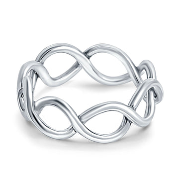 Infinity Braided Crossover Ring